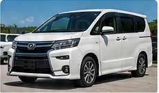 White minivan example